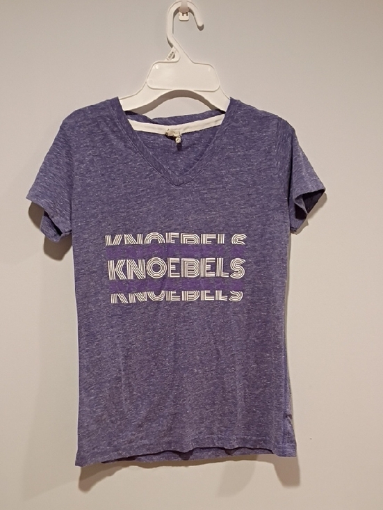 Live And Tell Tops - Knoebels Women's Purple V-Neck Short Sleeve Tee